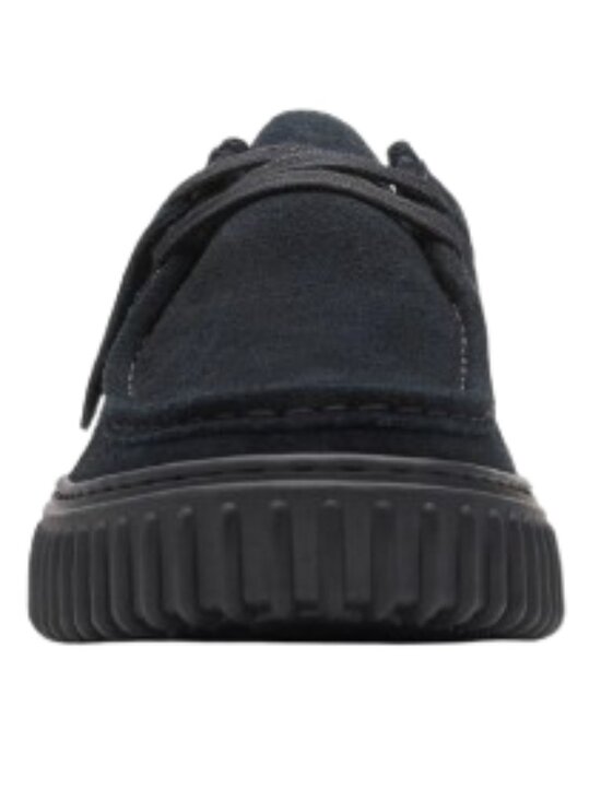 Clarks Mens Torhill Lo Shoes Black Suede